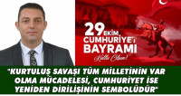 Serkan Kırmızı: “Cumhuriyet yeniden dirilişinin sembolüdür.”