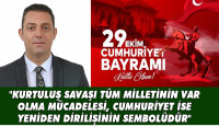 İEZB BAŞKANI SERKAN KIRMIZI: “KURTULUŞ SAVAŞI TÜM MİLLETİNİN VAR OLMA MÜCADELESİ, CUMHURİYET İSE YENİDEN DİRİLİŞİNİN SEMBOLÜDÜR”